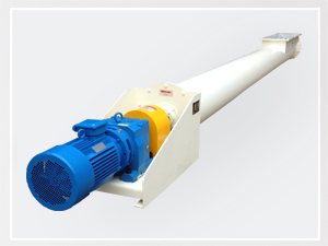 利用旋轉(zhuǎn)的螺旋葉片將物料推移，葉片可分為左旋和右旋